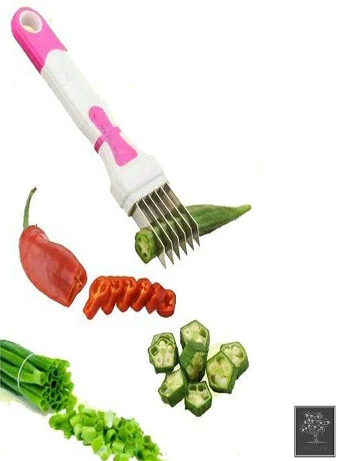 الكبريت مجموعة سلفار من مفرمة طعام يدوية من الفولاذ المقاوم للصدأ وقطاعة خضروات نيجي - Image 3